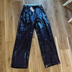 Ralph Lauren NWT navy sequined pants. Adorable fit! Paid $598 in store.